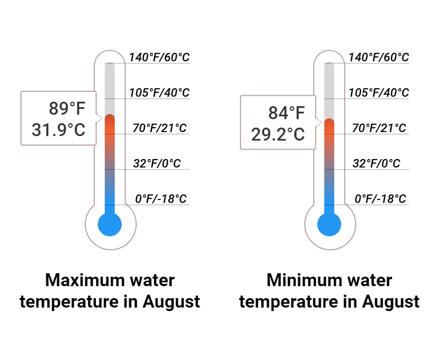 Average Sea temperature